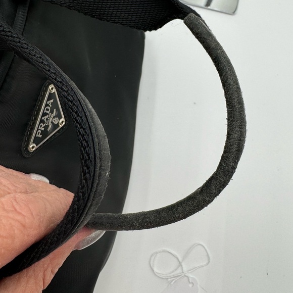 Prada - Authentic - Tessuto City Bag - Black Canvas with Lock & Key - Picture 12 of 16